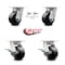 Service Caster 4 Inch Kingpinless Polyolefin Wheel Caster Swivel Locks 2 Brakes SCC, 2PK SCC-KP30S420-POR-BSL-2-SLB-2 - alternate 6
